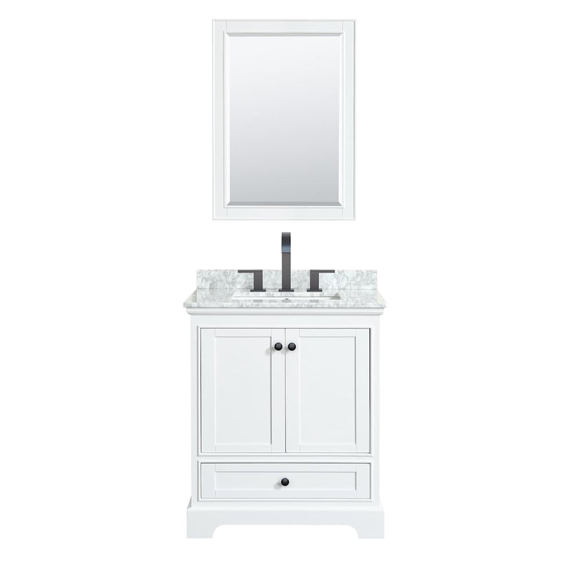 Deborah 30" Free Standing Single Vanity Set with Wood Cabinet, Marble Vanity Top, and Medicine Cabinet - image 12