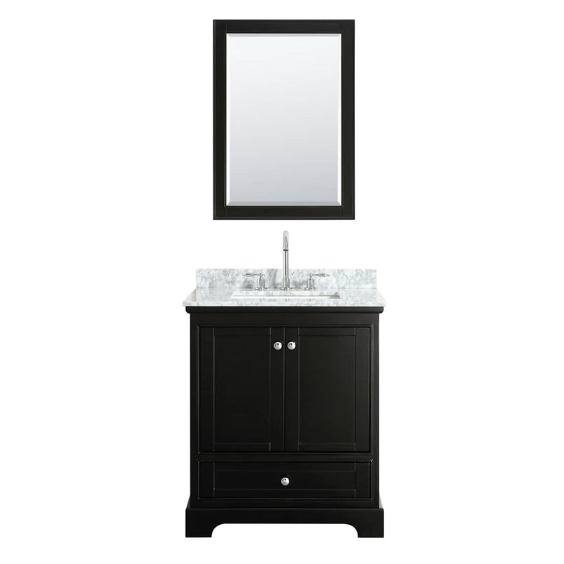 Deborah 30" Free Standing Single Vanity Set with Wood Cabinet, Marble Vanity Top, and Medicine Cabinet - image 16