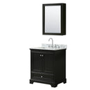 Deborah 30" Free Standing Single Vanity Set with Wood Cabinet, Marble Vanity Top, and Medicine Cabinet - image 17