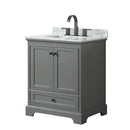 Deborah 30" Free Standing Single Vanity Set with Wood Cabinet and Marble Vanity Top - image 2