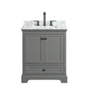 Deborah 30" Free Standing Single Vanity Set with Wood Cabinet and Marble Vanity Top - image 4