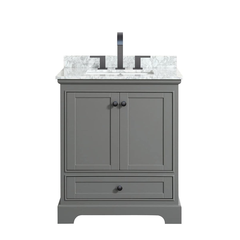 Deborah 30" Free Standing Single Vanity Set with Wood Cabinet and Marble Vanity Top - image 4