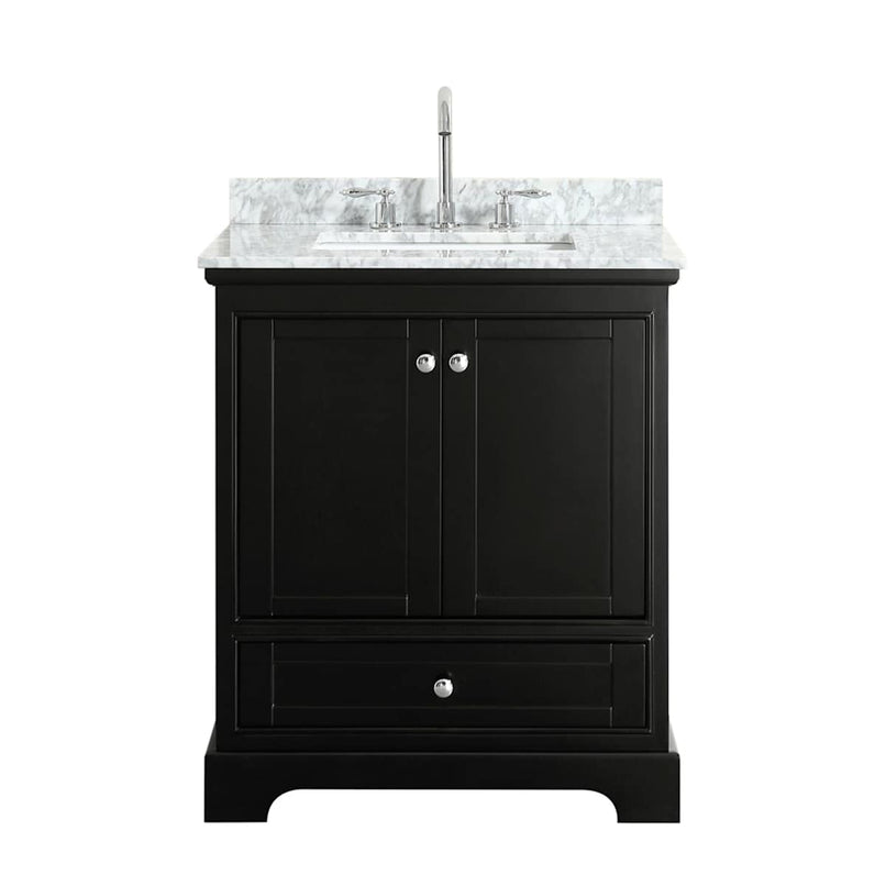 Deborah 30" Free Standing Single Vanity Set with Wood Cabinet and Marble Vanity Top - image 15