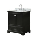 Deborah 30" Free Standing Single Vanity Set with Wood Cabinet and Marble Vanity Top - image 16
