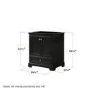 Deborah 29-1/4" Free Standing Single Wood Vanity Cabinet Only - Less Vanity Top - image 7