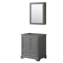 Deborah 29-1/4" Free Standing Single Wood Vanity Cabinet Only with Mirror - Less Vanity Top - image 1