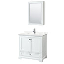Deborah 36" Free Standing Single Basin Vanity Set with Cabinet, Quartz Vanity Top, and Medicine Cabinet - image 9