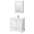 Deborah 36" Free Standing Single Basin Vanity Set with Cabinet, Quartz Vanity Top, and Medicine Cabinet - image 10