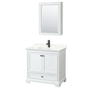 Deborah 36" Free Standing Single Basin Vanity Set with Cabinet, Quartz Vanity Top, and Medicine Cabinet - image 14