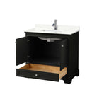 Deborah 36" Free Standing Single Basin Vanity Set with Cabinet and Quartz Vanity Top - image 3
