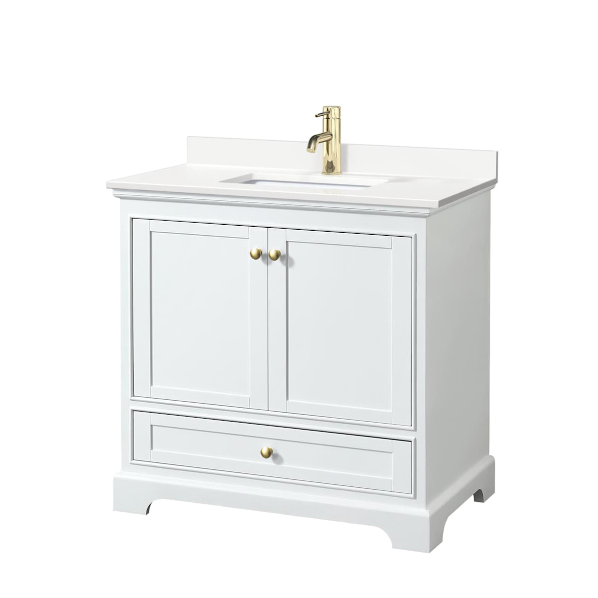 Deborah 36" Free Standing Single Basin Vanity Set with Cabinet and Quartz Vanity Top - image 10