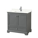 Deborah 36" Free Standing Single Basin Vanity Set with Cabinet and Quartz Vanity Top - image 15