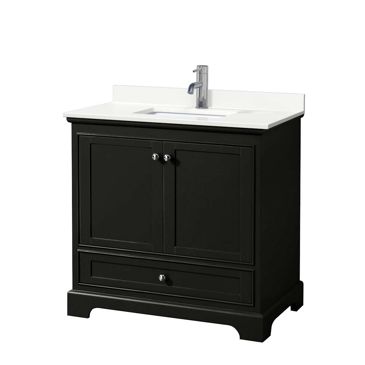 Deborah 36" Free Standing Single Basin Vanity Set with Cabinet and Quartz Vanity Top - image 18