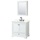 Deborah 36" Free Standing Single Basin Vanity Set with Cabinet, Quartz Vanity Top, and Medicine Cabinet - image 14