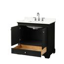 Deborah 36" Free Standing Single Basin Vanity Set with Cabinet and Quartz Vanity Top - image 3