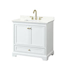 Deborah 36" Free Standing Single Basin Vanity Set with Cabinet and Quartz Vanity Top - image 11