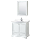 Deborah 36" Free Standing Single Basin Vanity Set with Cultured Marble Vanity Top and Framed Mirror - image 10