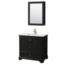 Deborah 36" Free Standing Single Basin Vanity Set with Cultured Marble Vanity Top and Framed Mirror - image 19