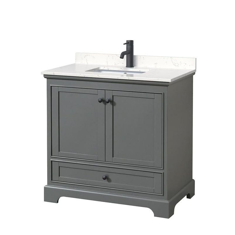 Deborah 36" Free Standing Single Basin Vanity Set with Cultured Marble Vanity Top - image 2