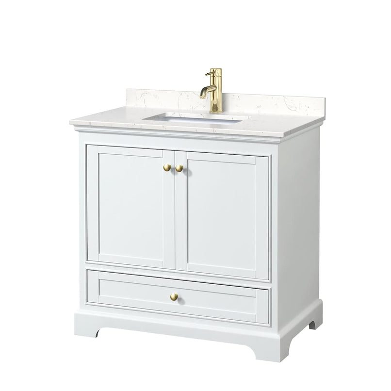 Deborah 36" Free Standing Single Basin Vanity Set with Cultured Marble Vanity Top - image 12