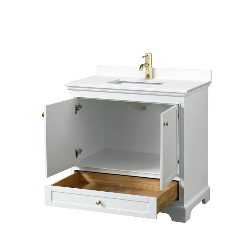 Deborah 36" Free Standing Single Basin Vanity Set with Cultured Marble Vanity Top - image 19