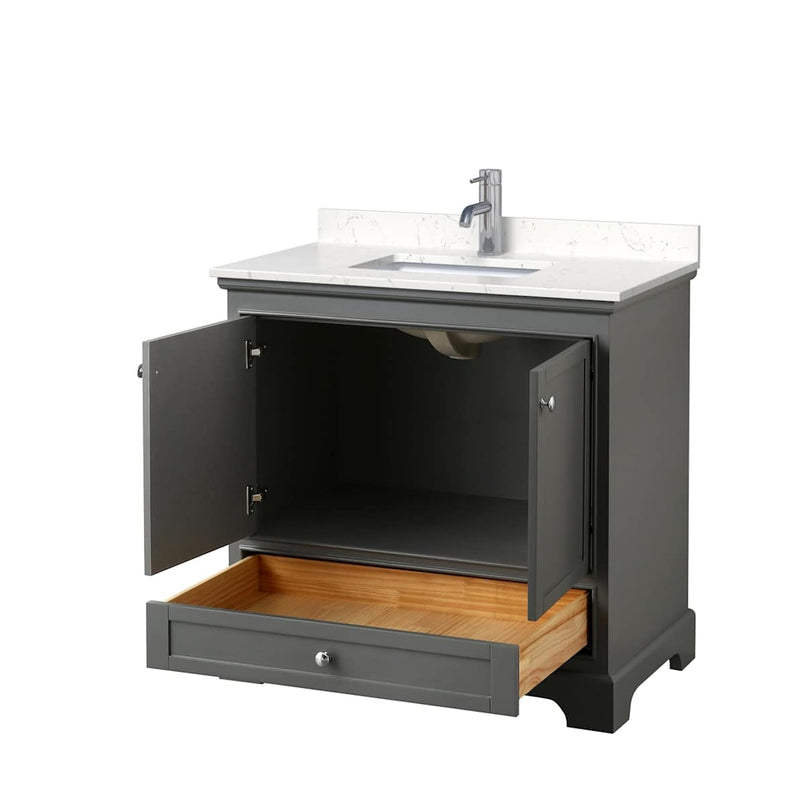 Deborah 36" Free Standing Single Basin Vanity Set with Cultured Marble Vanity Top - image 20