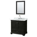 Deborah 36" Free Standing Single Vanity Set with Wood Cabinet, Marble Vanity Top, and Framed Mirror - image 11