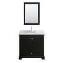 Deborah 36" Free Standing Single Vanity Set with Wood Cabinet, Marble Vanity Top, and Framed Mirror - image 13