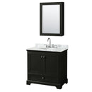 Deborah 36" Free Standing Single Vanity Set with Wood Cabinet, Marble Vanity Top, and Medicine Cabinet - image 14