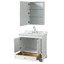 Deborah 36" Free Standing Single Vanity Set with Wood Cabinet, Marble Vanity Top, and Medicine Cabinet - image 17