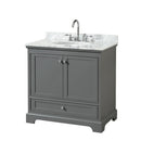 Deborah 36" Free Standing Single Vanity Set with Wood Cabinet and Marble Vanity Top - image 14
