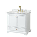 Deborah 36" Free Standing Single Vanity Set with Wood Cabinet and Marble Vanity Top - image 16