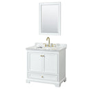 Deborah 36" Free Standing Single Vanity Set with Wood Cabinet, Marble Vanity Top, and Framed Mirror - image 19
