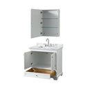 Deborah 36" Free Standing Single Vanity Set with Wood Cabinet, Marble Vanity Top, and Medicine Cabinet - image 16