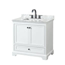 Deborah 36" Free Standing Single Vanity Set with Wood Cabinet and Marble Vanity Top - image 7