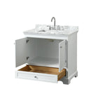 Deborah 36" Free Standing Single Vanity Set with Wood Cabinet and Marble Vanity Top - image 10