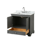 Deborah 36" Free Standing Single Vanity Set with Wood Cabinet and Marble Vanity Top - image 12