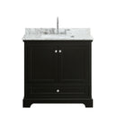 Deborah 36" Free Standing Single Vanity Set with Wood Cabinet and Marble Vanity Top - image 15