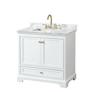Deborah 36" Free Standing Single Vanity Set with Wood Cabinet and Marble Vanity Top - image 16