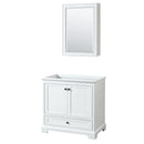 Deborah 35-1/4" Free Standing Single Wood Vanity Cabinet Only with Mirror - Less Vanity Top - image 1