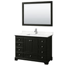 Deborah 48" Free Standing Single Basin Vanity Set with Cabinet, Quartz Vanity Top, and Framed Mirror - image 19