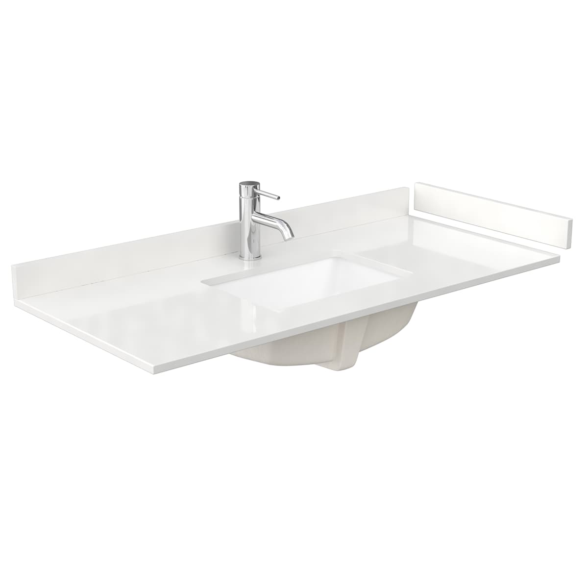 Deborah 48" Free Standing Single Basin Vanity Set with Cabinet, Quartz Vanity Top, and Medicine Cabinet