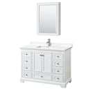 Deborah 48" Free Standing Single Basin Vanity Set with Cabinet, Quartz Vanity Top, and Medicine Cabinet - image 9