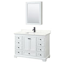 Deborah 48" Free Standing Single Basin Vanity Set with Cabinet, Quartz Vanity Top, and Medicine Cabinet - image 14