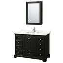 Deborah 48" Free Standing Single Basin Vanity Set with Cabinet, Quartz Vanity Top, and Medicine Cabinet - image 19