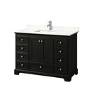 Deborah 48" Free Standing Single Basin Vanity Set with Cabinet and Quartz Vanity Top - image 2