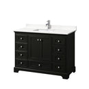 Deborah 48" Free Standing Single Basin Vanity Set with Cabinet and Quartz Vanity Top - image 18
