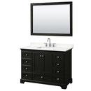 Deborah 48" Free Standing Single Basin Vanity Set with Cabinet, Quartz Vanity Top, and Framed Mirror - image 19