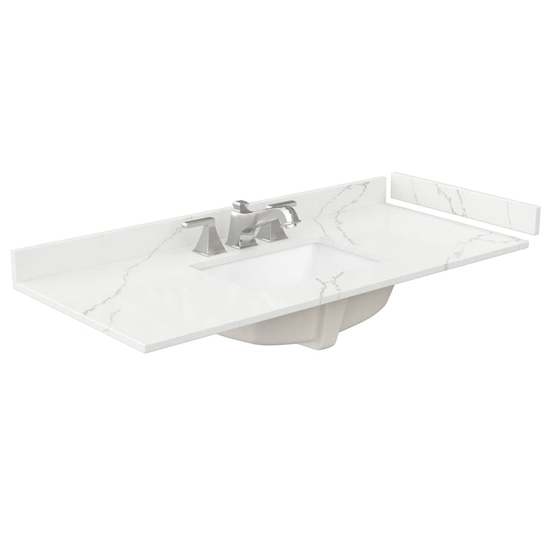 Deborah 48" Free Standing Single Basin Vanity Set with Cabinet, Quartz Vanity Top, and Medicine Cabinet - image 4