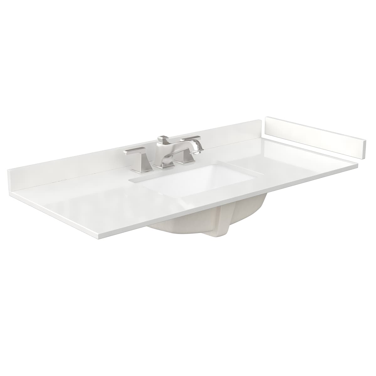 Deborah 48" Free Standing Single Basin Vanity Set with Cabinet, Quartz Vanity Top, and Medicine Cabinet